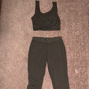 Olive Green 2 piece set